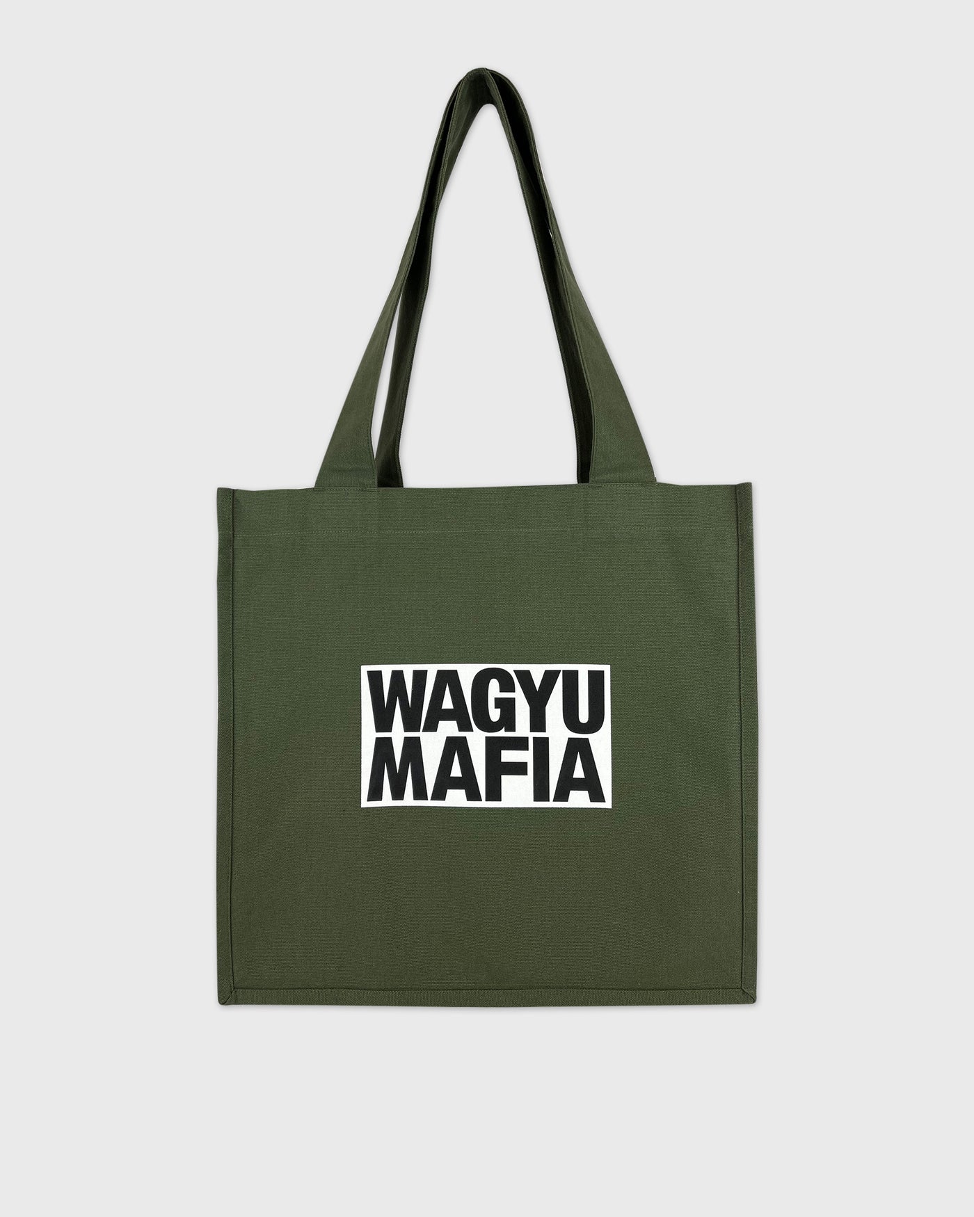 WAGYUMAFIA BOX LOGO TOTE KHAKI