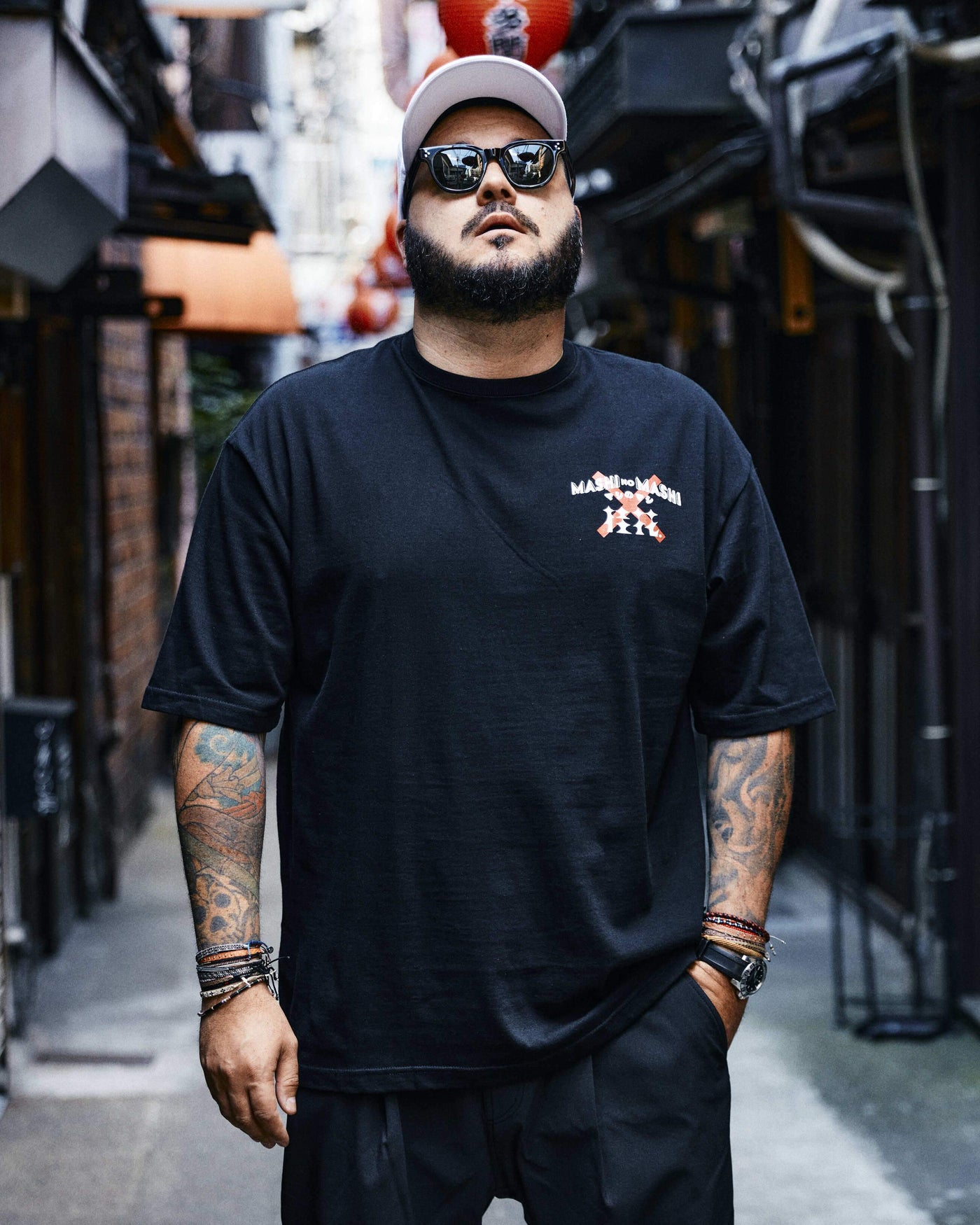 桂花ラーメン × MASHI NO MASHI TOKYO T SHIRT