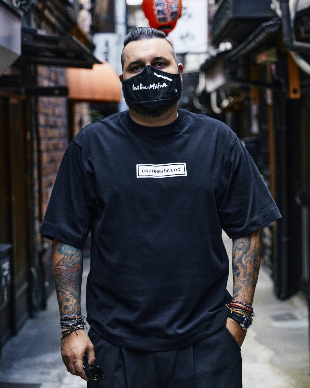 NEW CHATEAUBRIAND BOX LOGO T-SHIRT WHITE / BLACK